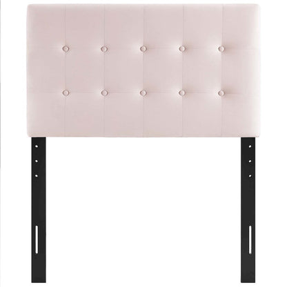 Emily Biscuit Tufted Performance Velvet Twin Headboard