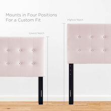 Emily Biscuit Tufted Performance Velvet Twin Headboard
