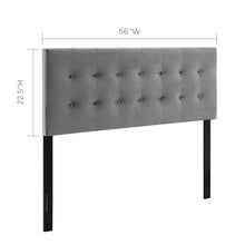 Emily Biscuit Tufted Performance Velvet Full Headboard