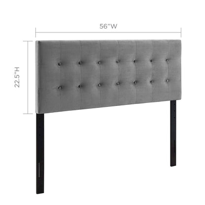 Emily Biscuit Tufted Performance Velvet Full Headboard