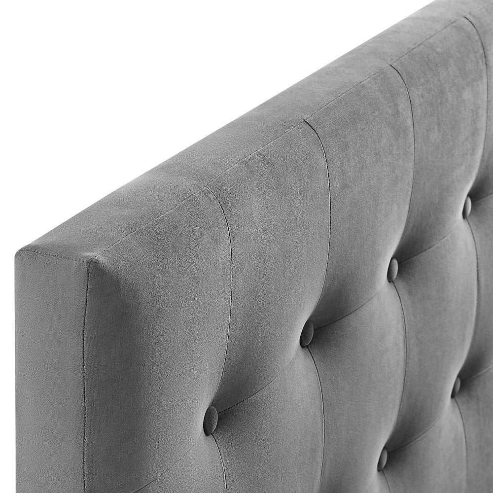 Emily Biscuit Tufted Performance Velvet Full Headboard