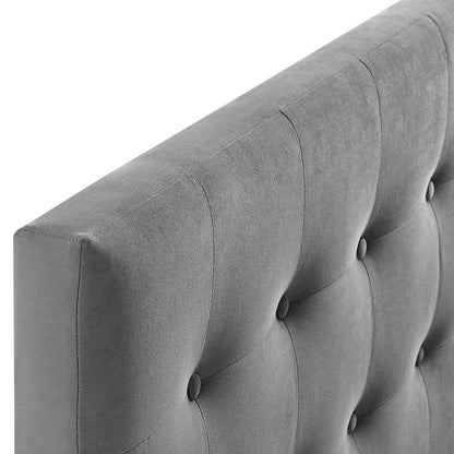 Emily Biscuit Tufted Performance Velvet Full Headboard
