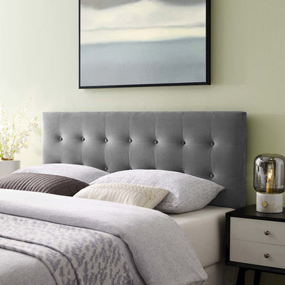 Emily Biscuit Tufted Performance Velvet Full Headboard