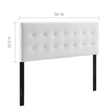 Emily Biscuit Tufted Performance Velvet Full Headboard