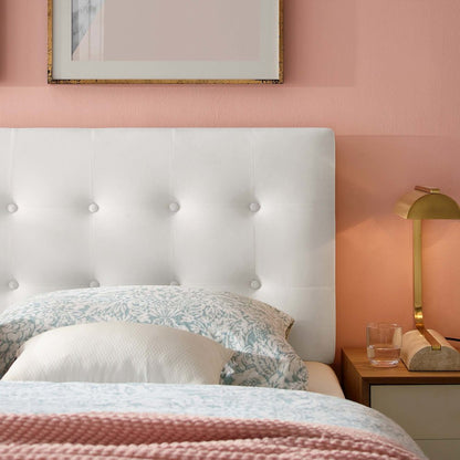 Emily Biscuit Tufted Performance Velvet Full Headboard