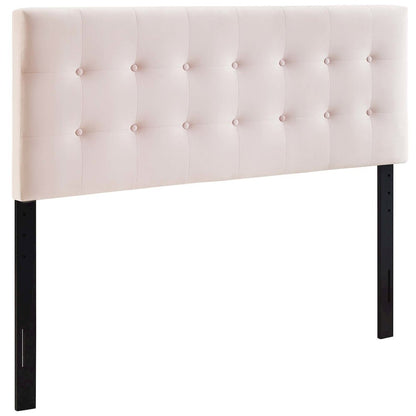 Emily Biscuit Tufted Performance Velvet Queen Headboard