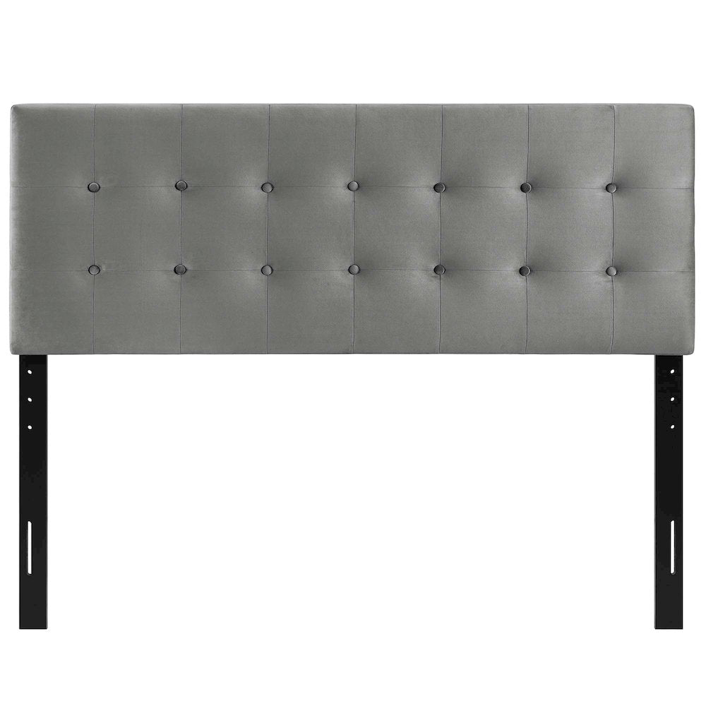 Emily Biscuit Tufted Performance Velvet King Headboard