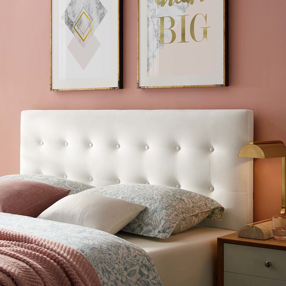 Emily Biscuit Tufted Performance Velvet King Headboard