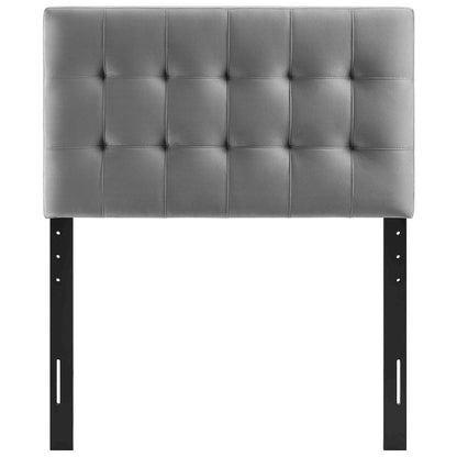 Lily Biscuit Tufted Performance Velvet Twin Headboard