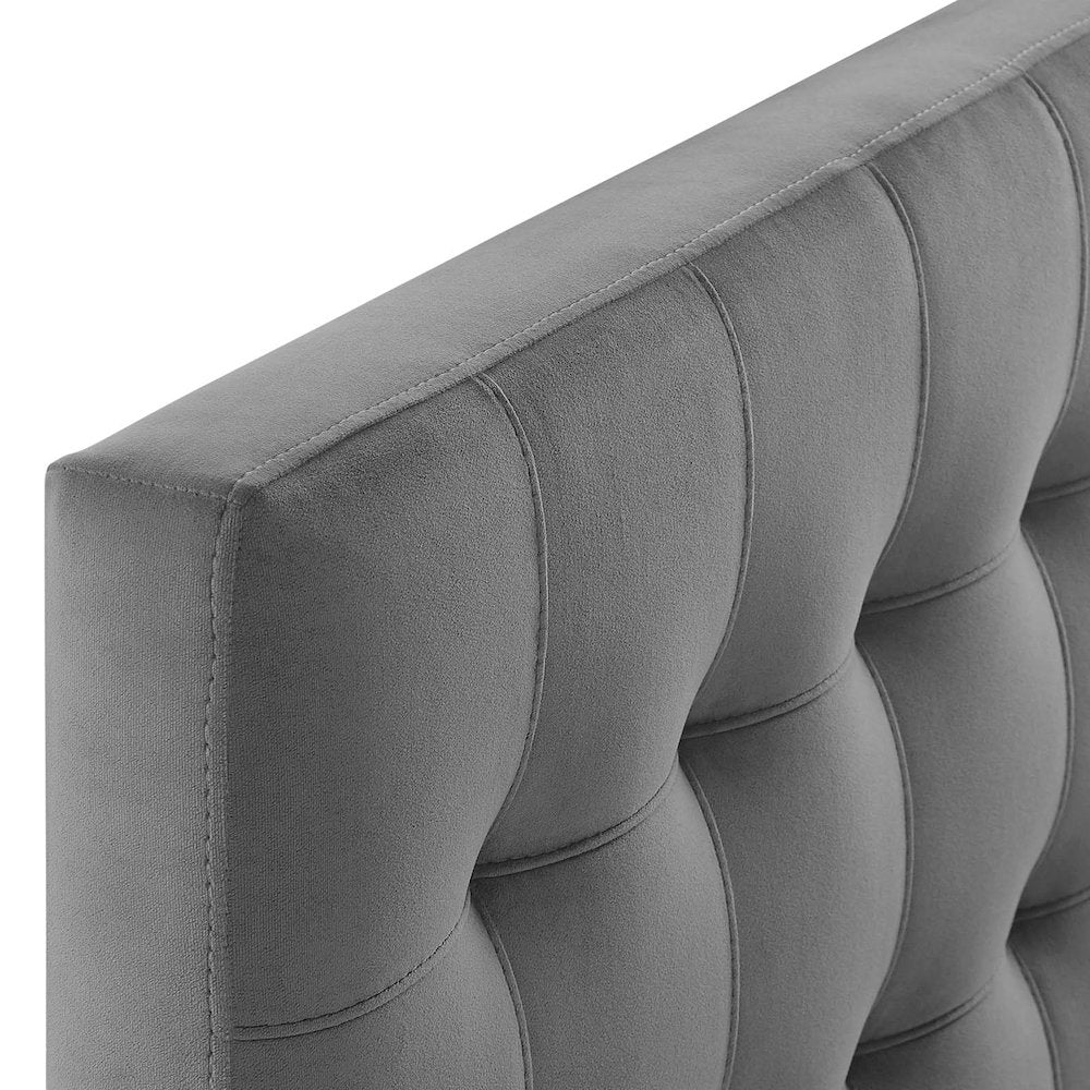 Lily Biscuit Tufted Performance Velvet Twin Headboard