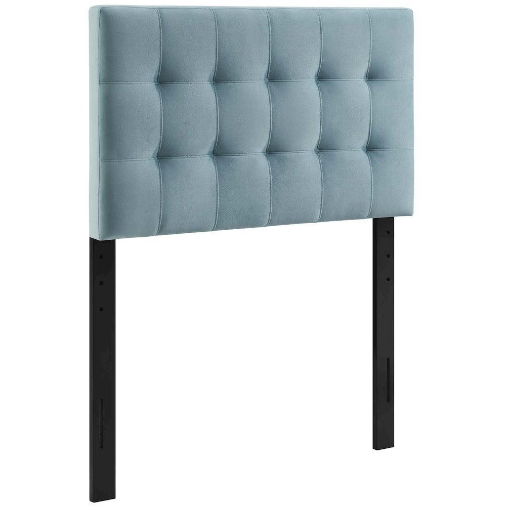 Lily Biscuit Tufted Performance Velvet Twin Headboard