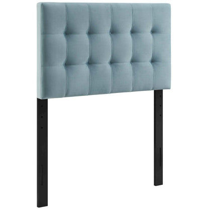 Lily Biscuit Tufted Performance Velvet Twin Headboard