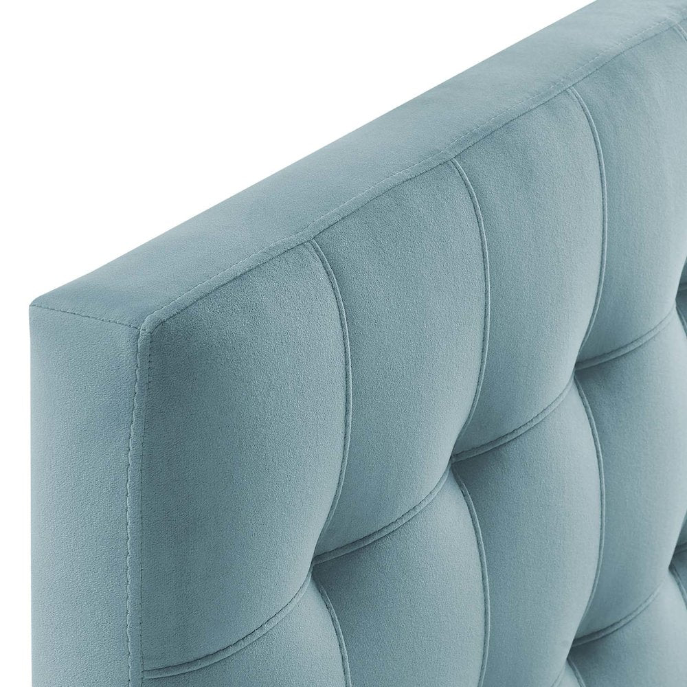 Lily Biscuit Tufted Performance Velvet Twin Headboard