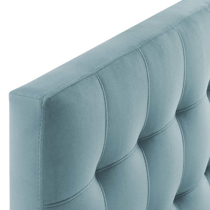 Lily Biscuit Tufted Performance Velvet Twin Headboard