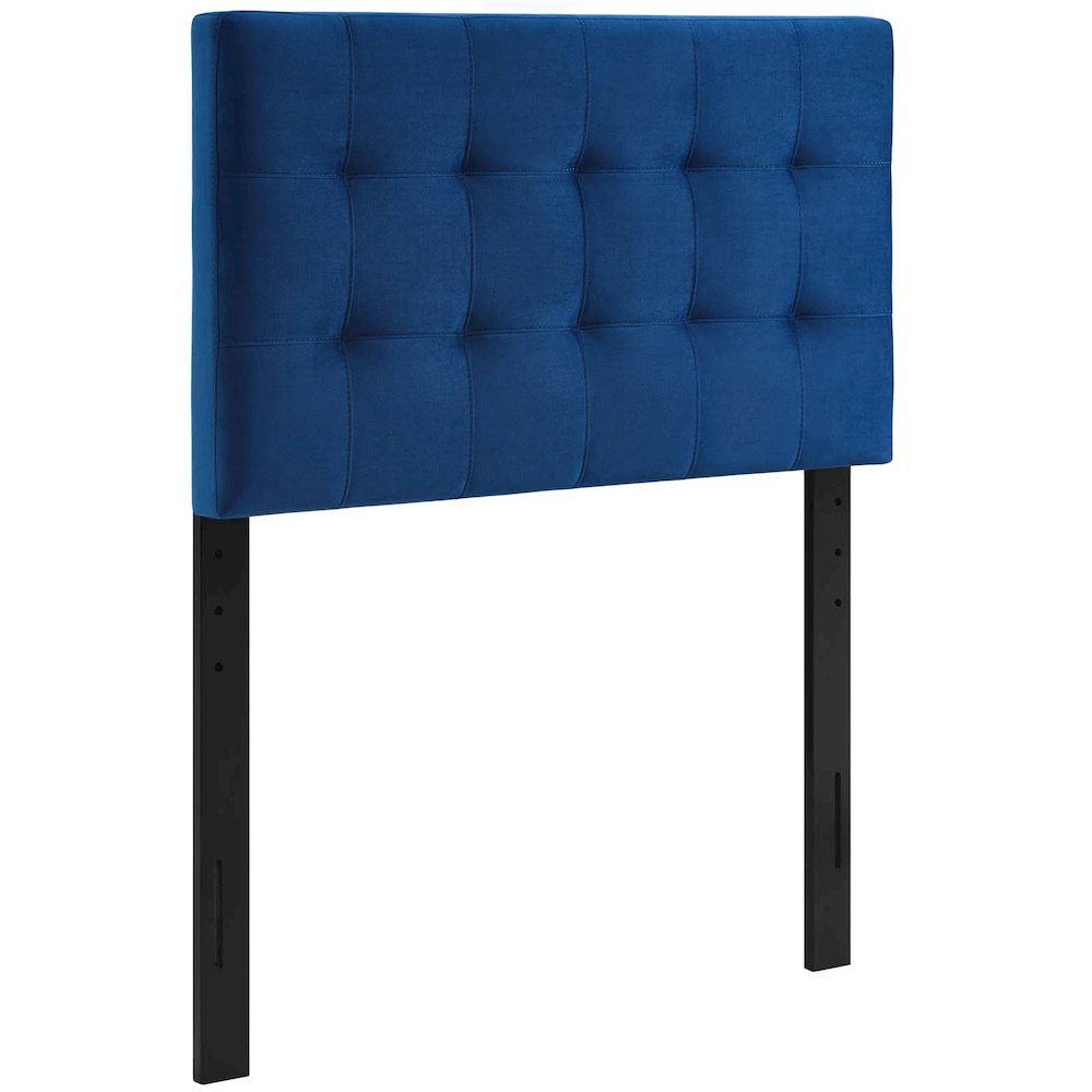 Lily Biscuit Tufted Performance Velvet Twin Headboard