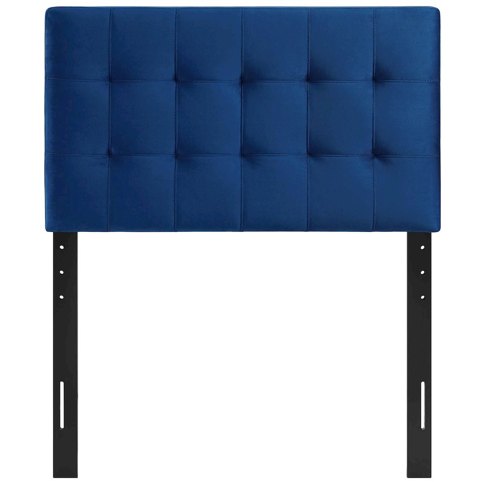 Lily Biscuit Tufted Performance Velvet Twin Headboard