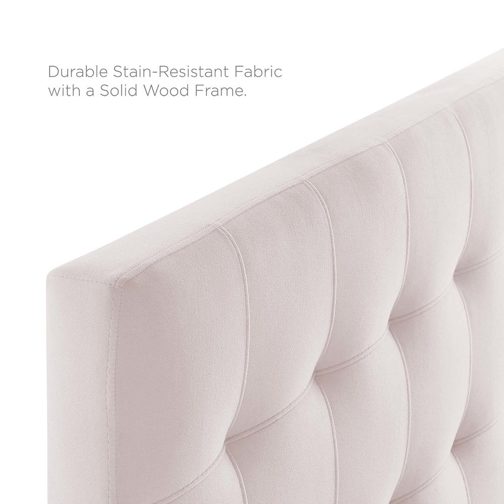 Lily Biscuit Tufted Performance Velvet Twin Headboard