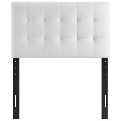 Lily Biscuit Tufted Performance Velvet Twin Headboard