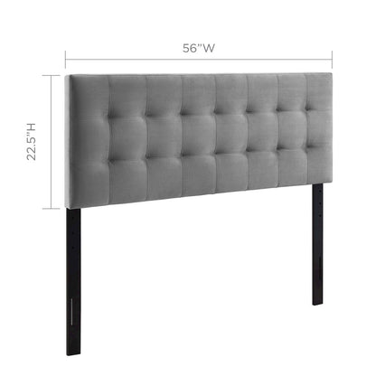 Lily Biscuit Tufted Performance Velvet Full Headboard