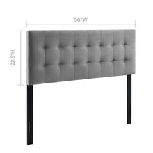 Lily Biscuit Tufted Performance Velvet Full Headboard