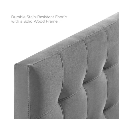 Lily Biscuit Tufted Performance Velvet Full Headboard