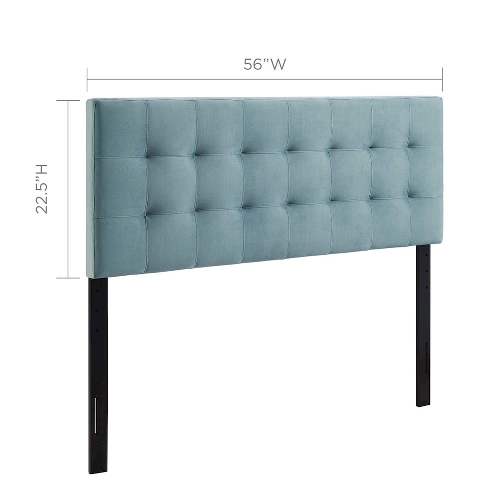 Lily Biscuit Tufted Performance Velvet Full Headboard