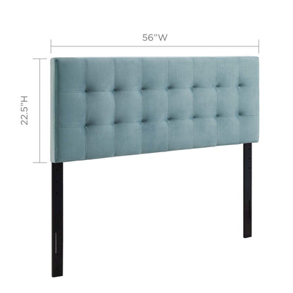 Lily Biscuit Tufted Performance Velvet Full Headboard