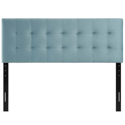 Lily Biscuit Tufted Performance Velvet Full Headboard