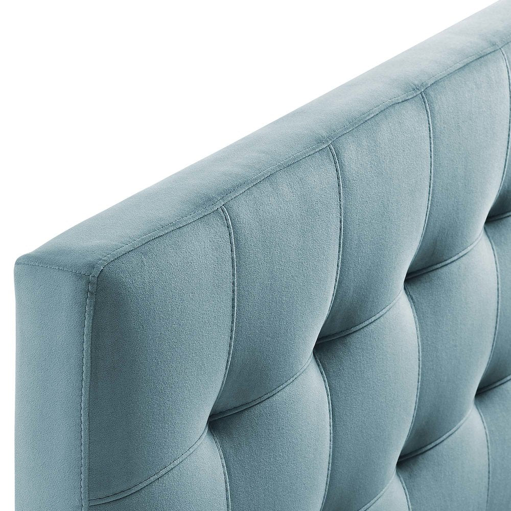 Lily Biscuit Tufted Performance Velvet Full Headboard