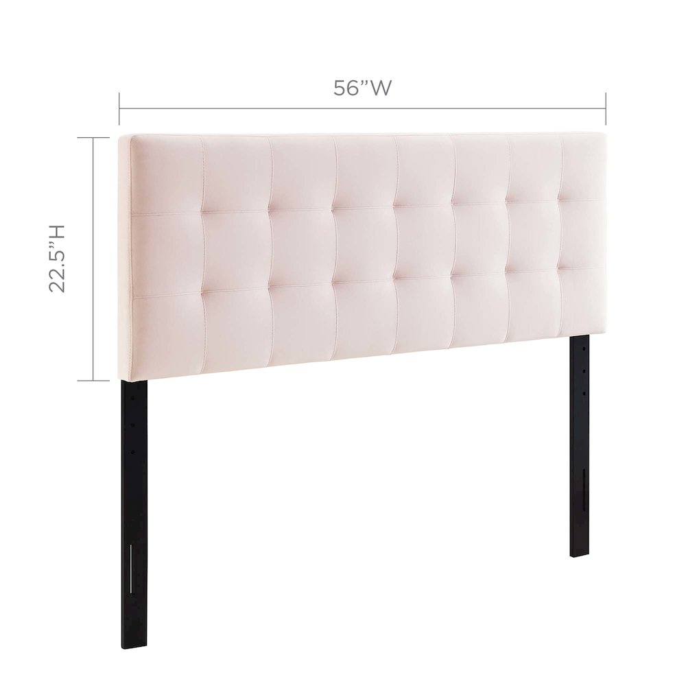 Lily Biscuit Tufted Performance Velvet Full Headboard