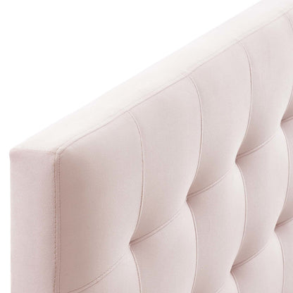 Lily Biscuit Tufted Performance Velvet Full Headboard