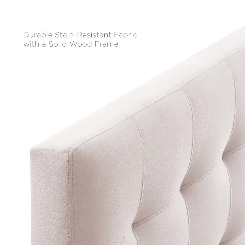 Lily Biscuit Tufted Performance Velvet Full Headboard