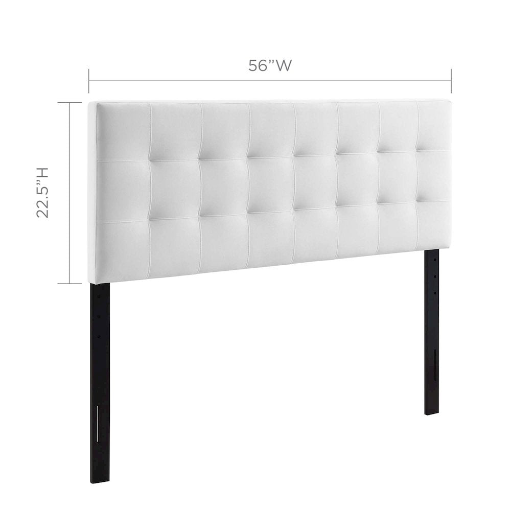 Lily Biscuit Tufted Performance Velvet Full Headboard