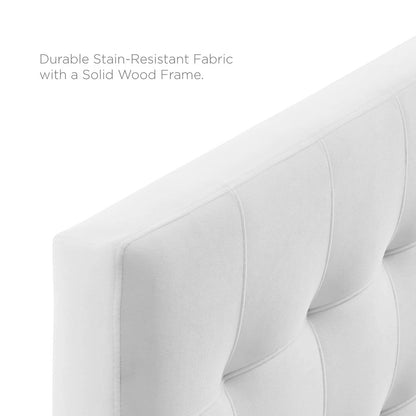 Lily Biscuit Tufted Performance Velvet Full Headboard