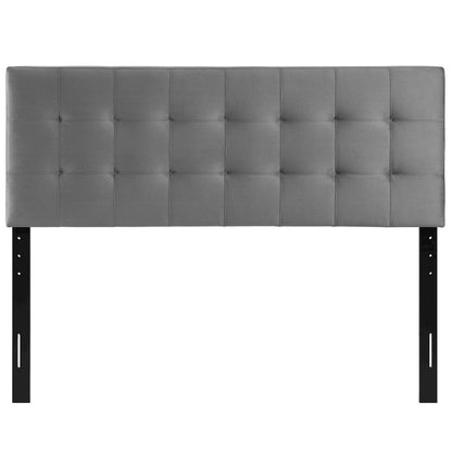 Lily Biscuit Tufted Performance Velvet Queen Headboard