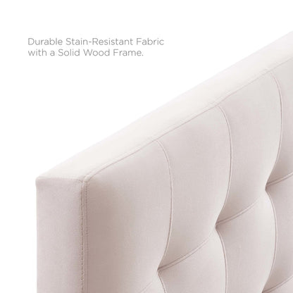 Lily Biscuit Tufted Performance Velvet Queen Headboard