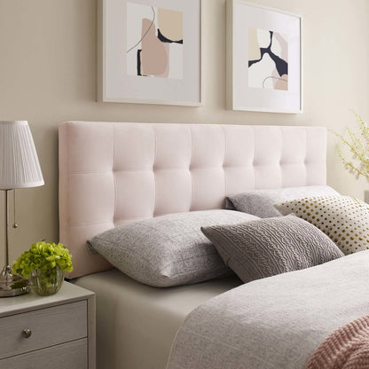 Lily Biscuit Tufted Performance Velvet Queen Headboard