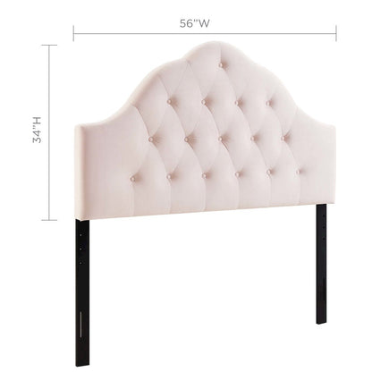 Sovereign Diamond Tufted Performance Velvet Full Headboard