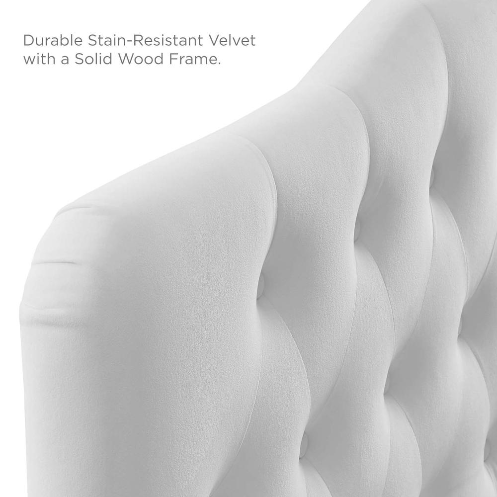 Annabel King Diamond Tufted Performance Velvet Headboard