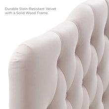 Annabel Diamond Tufted Performance Velvet Queen Headboard