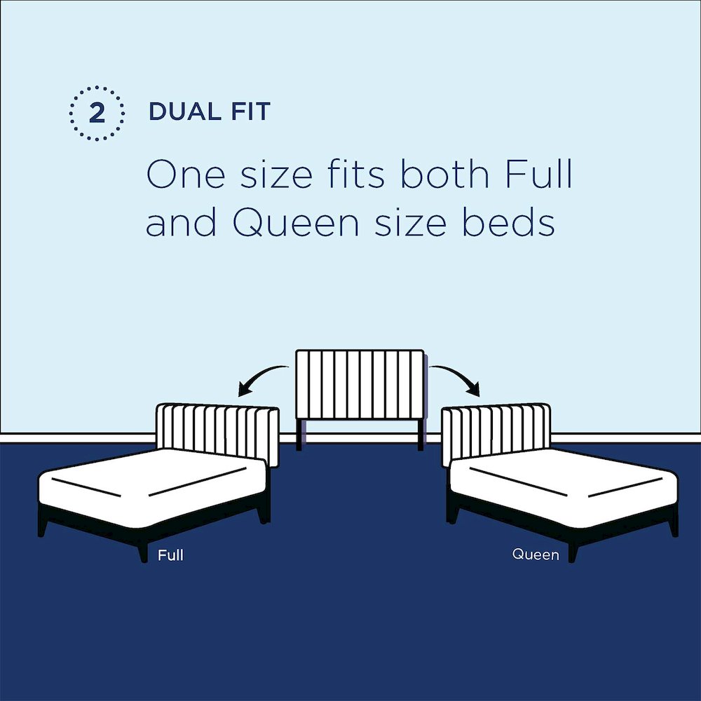 Alyson Angular Channel Tufted Performance Velvet Full / Queen Headboard