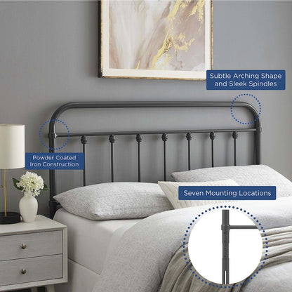 Sage Metal Full Headboard