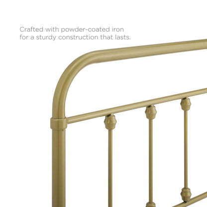Sage Metal Queen Headboard