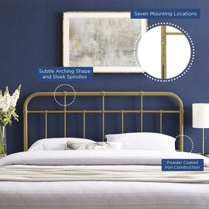 Alessia Metal Full Headboard
