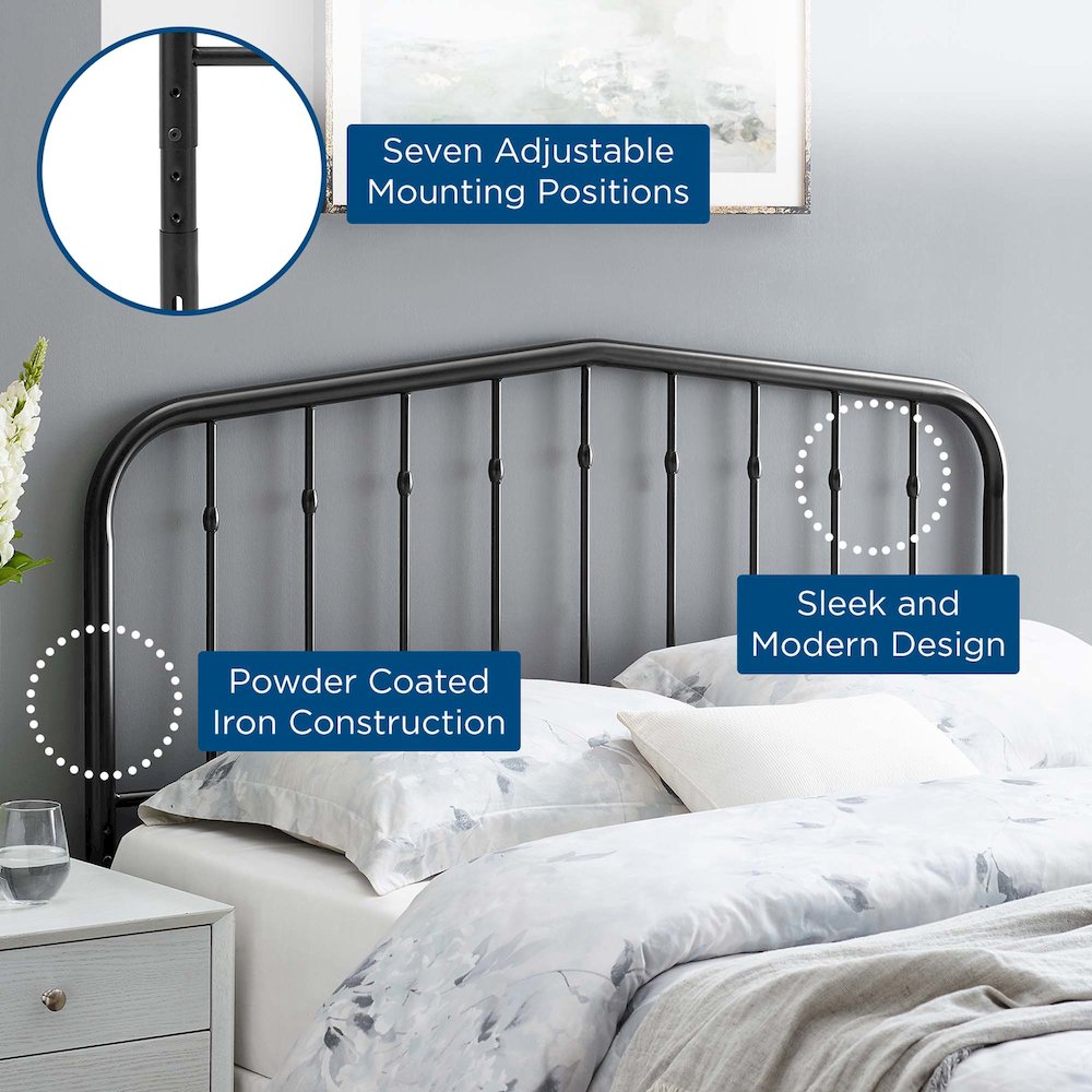 Lennon Metal Twin Headboard