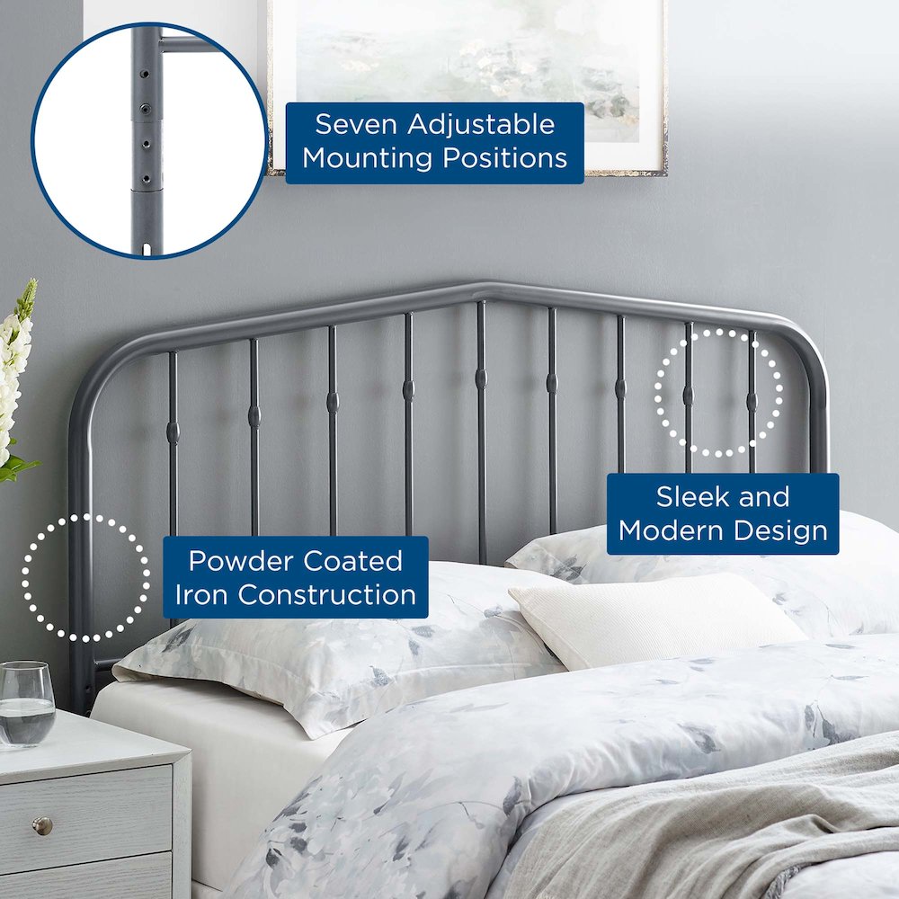 Lennon Metal Full Headboard