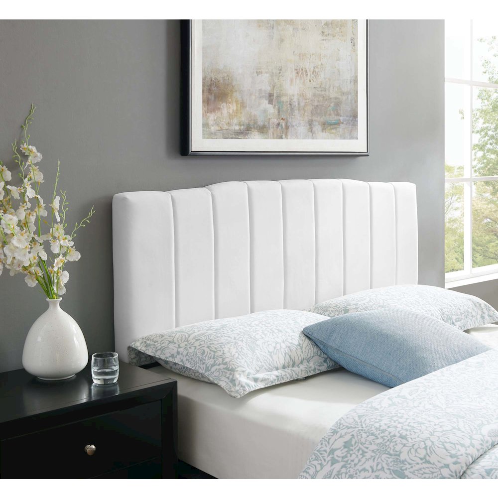 Camilla Channel Tufted Performance Velvet Full/Queen Headboard