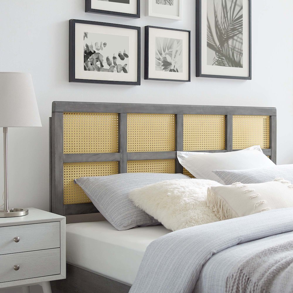 Luana Cane Queen Headboard
