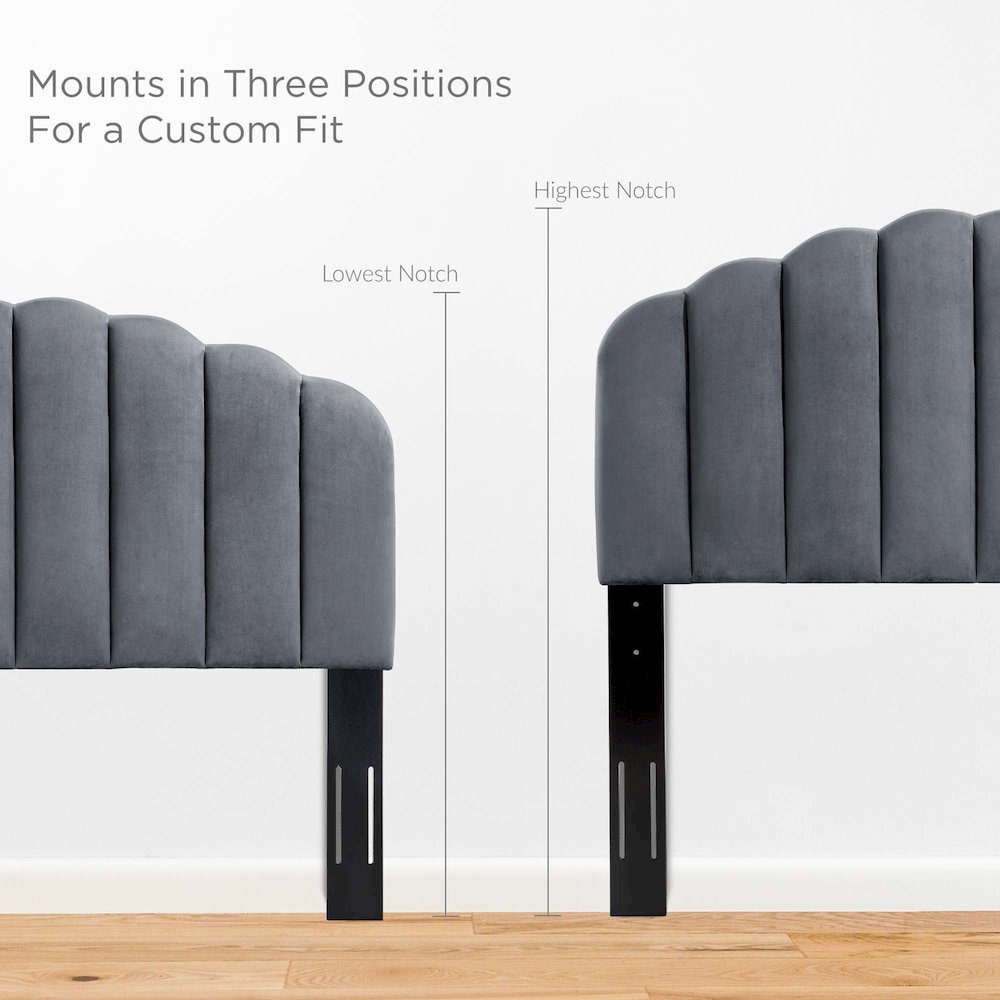 Veronique Performance Velvet Twin Headboard