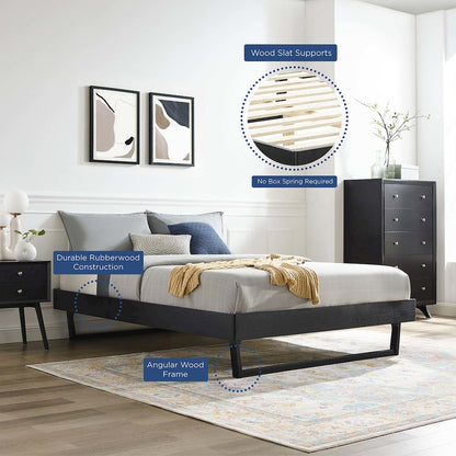 Billie Wood Full Platform Bed Frame